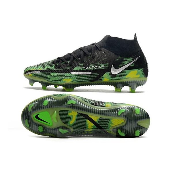 Nike Phantom GT Elite Dynamic Fit FG Negro Plata Verde